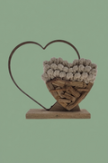Décoration Cœur – Bois, Métal &amp; Corde 011