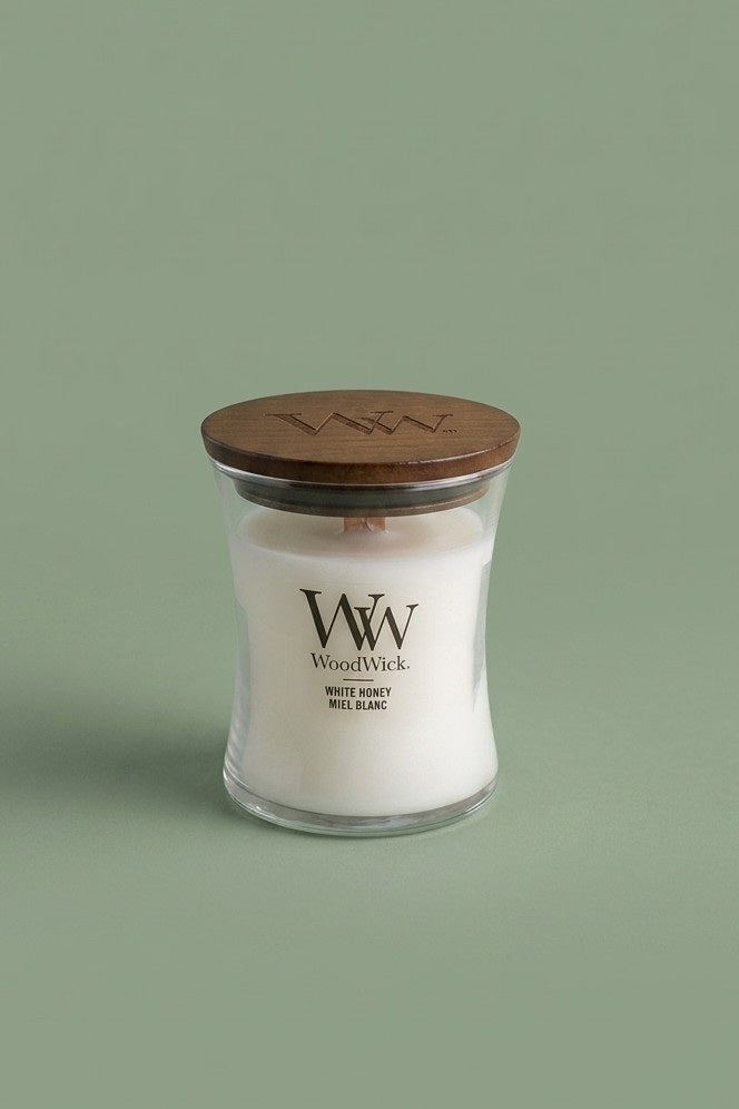Bougie WoodWick Small Miel Blanc