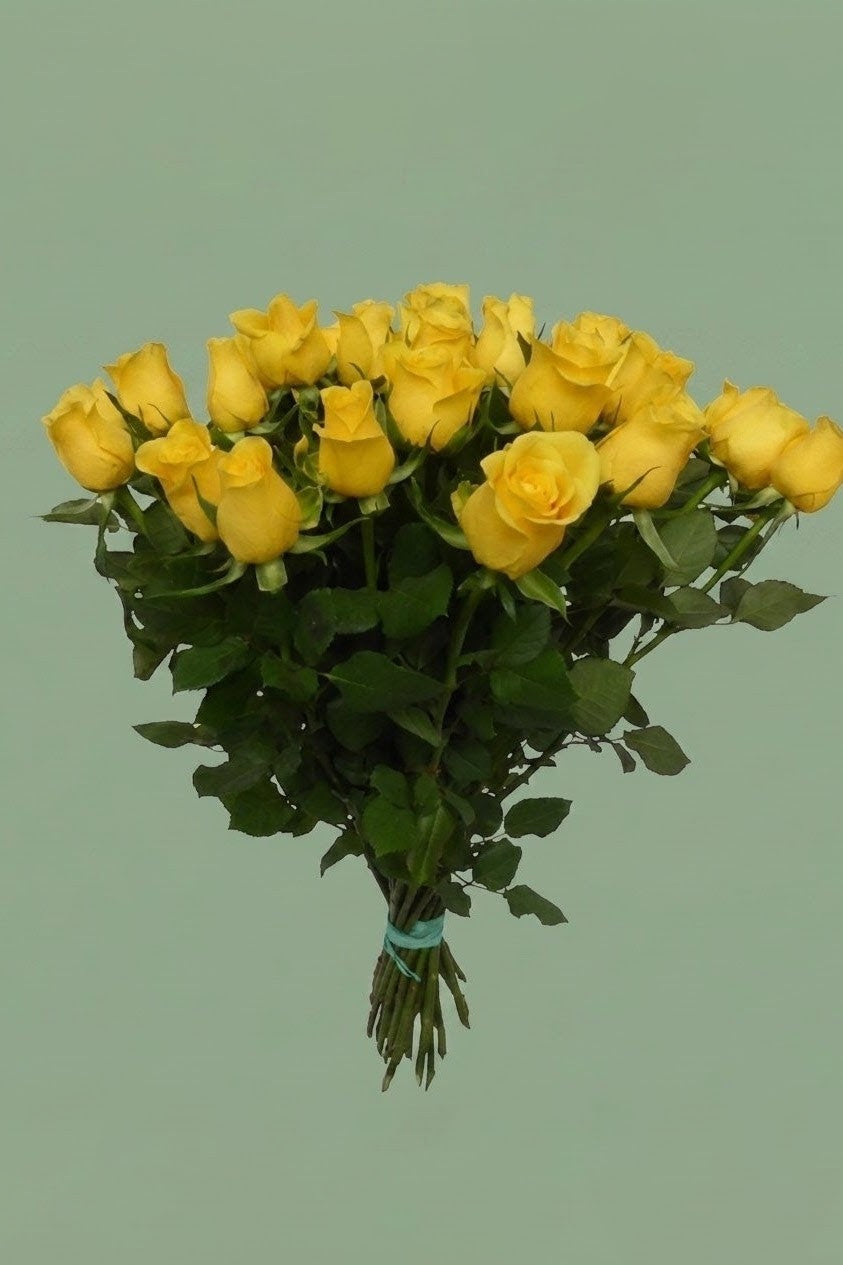 bouquet de roses jaune 30