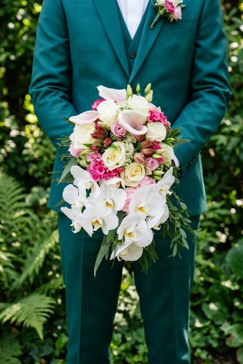 Bouquet de mariée avec chute 007
