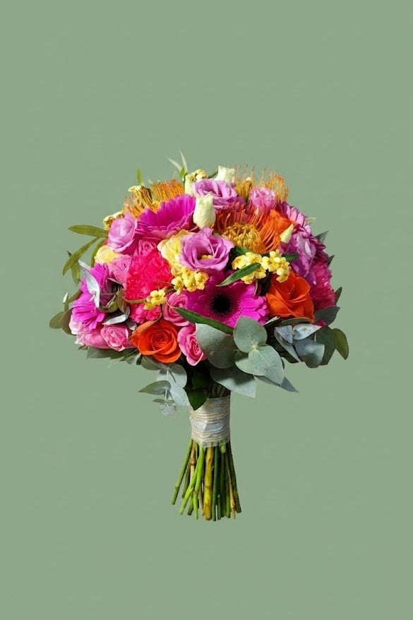 Bouquet de mariée coloré 001
