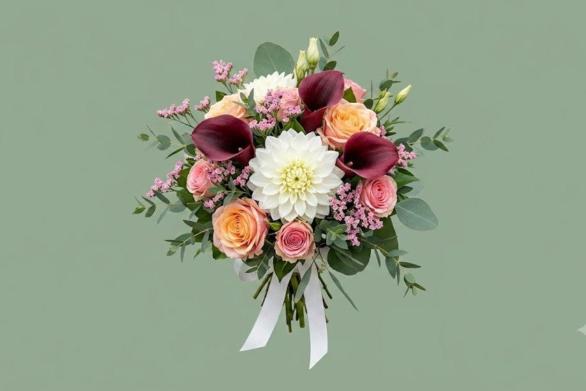 Bouquet de mariée coloré 008