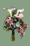 Bouquet de mariée déstructuré 001