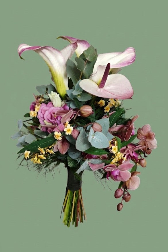 Bouquet de mariée déstructuré 001