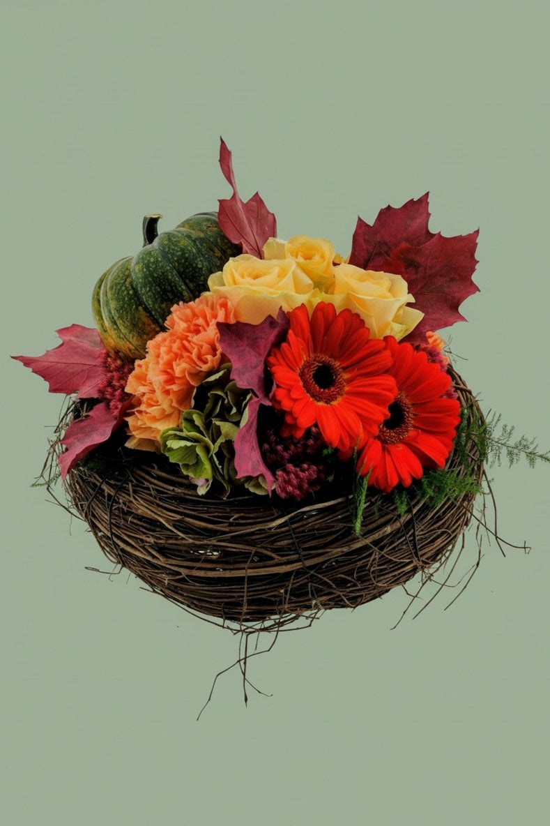 Montage de fleurs automnal 001