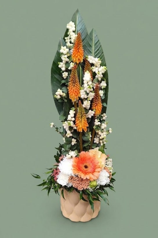 Montage de fleurs hauteur 010