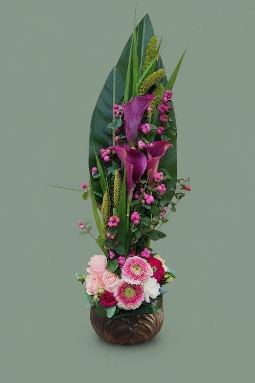 Montage de fleurs hauteur 008