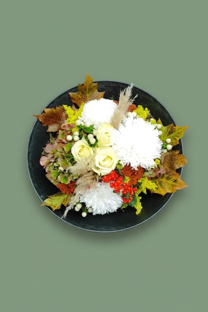 Montage de fleurs automnal 004
