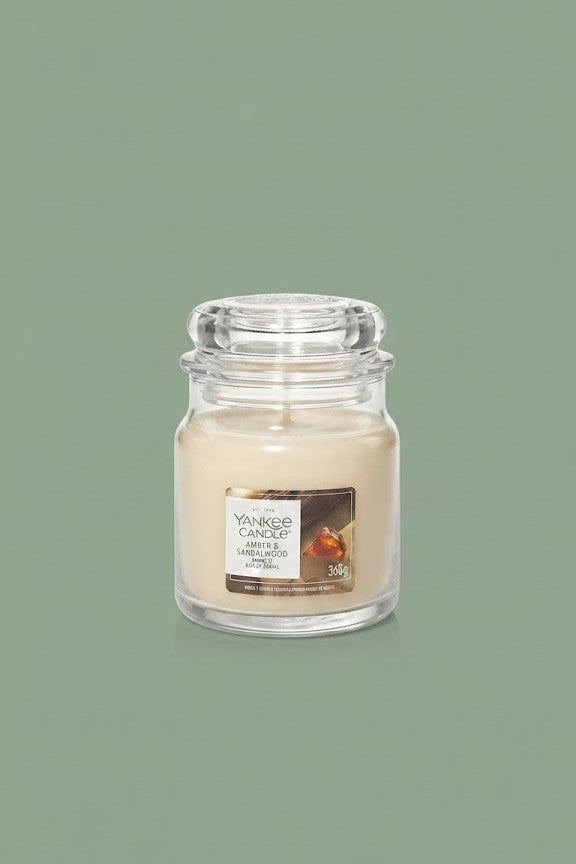 bougie Yankee Candle Médium Ambre et bois de santal