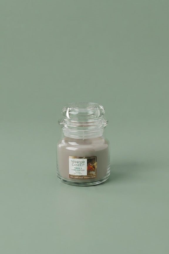 bougie Yankee Candle Small Ambre et bois de santal