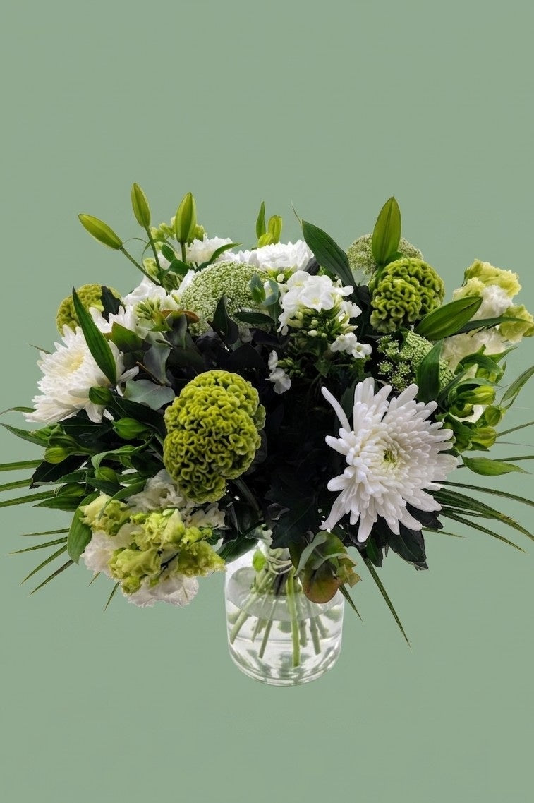 Bouquet varié blanc 01