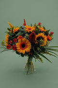 Bouquet varié orangé 01